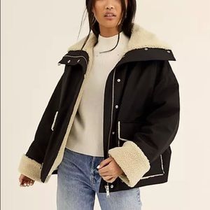 & Other Stories Sherpa lined Iconic coat with oversized pockets